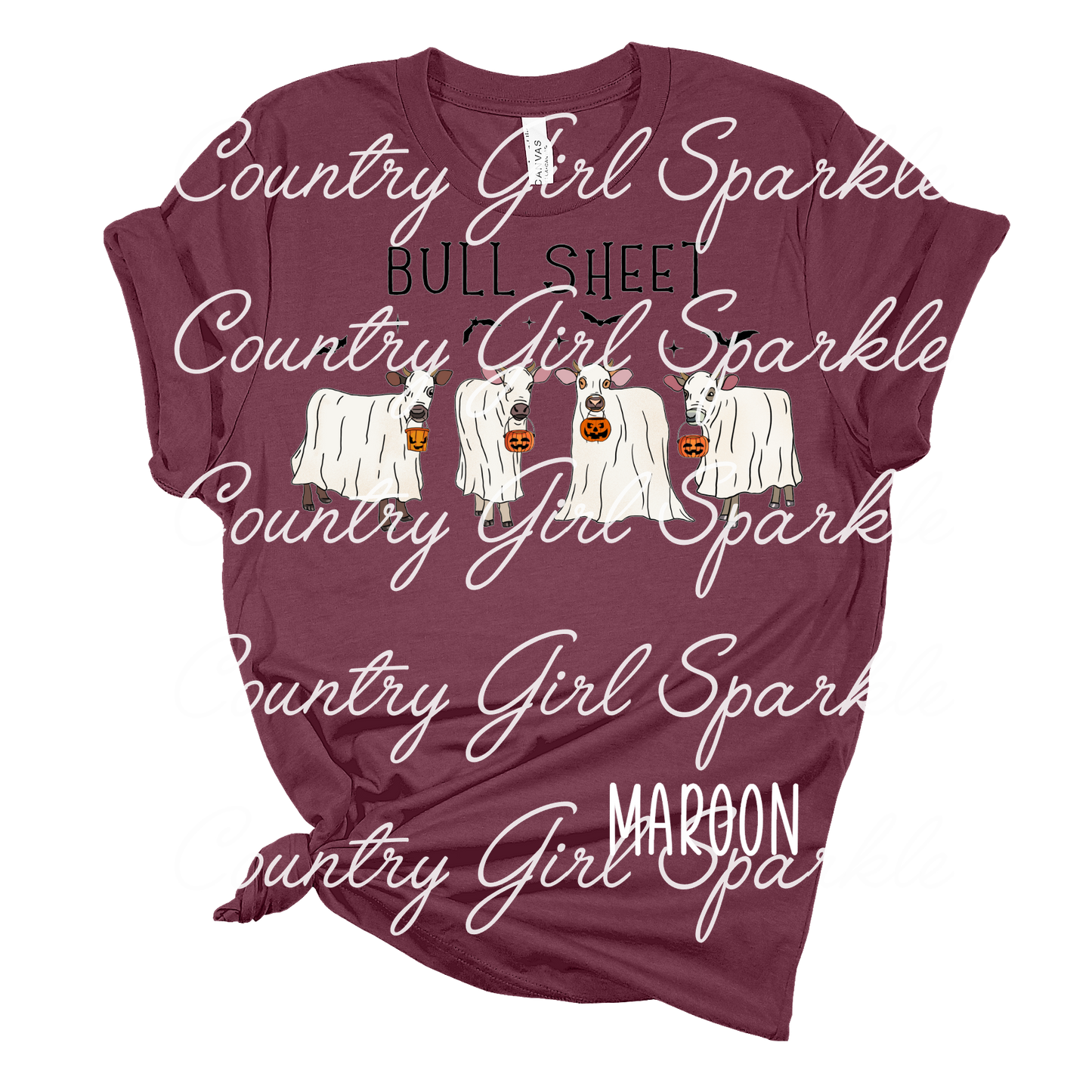 Bull Sheet Halloween Ghost Cows