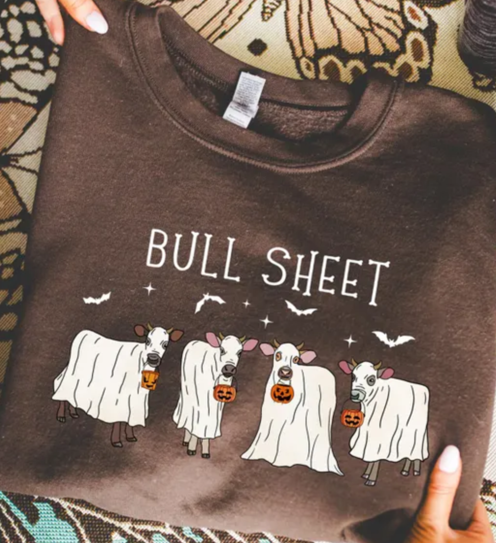 Bull Sheet Halloween Ghost Cows