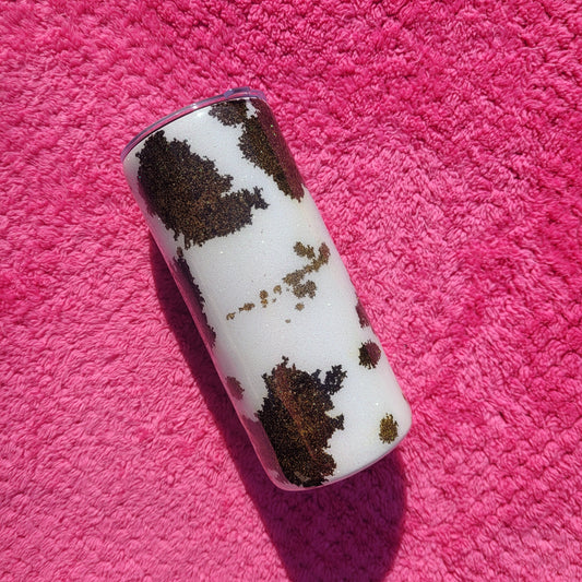 Expresso Cow print 12oz Tumbler