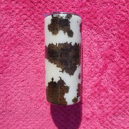 Expresso Cow print 12oz Tumbler