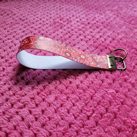 Red Bandana Wristlet