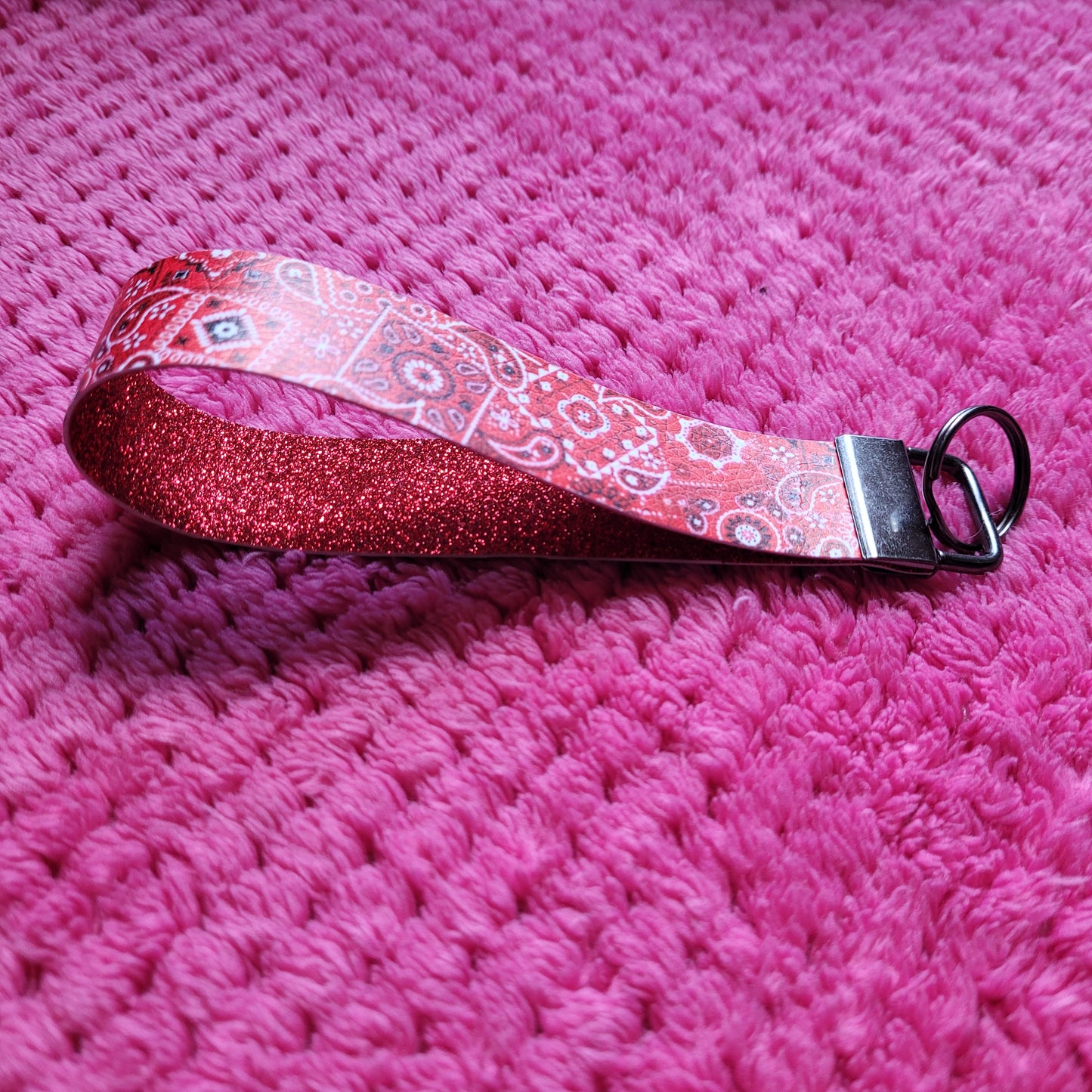 Red Bandana Wristlet