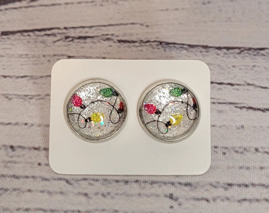 Christmas Lights Earring Studs