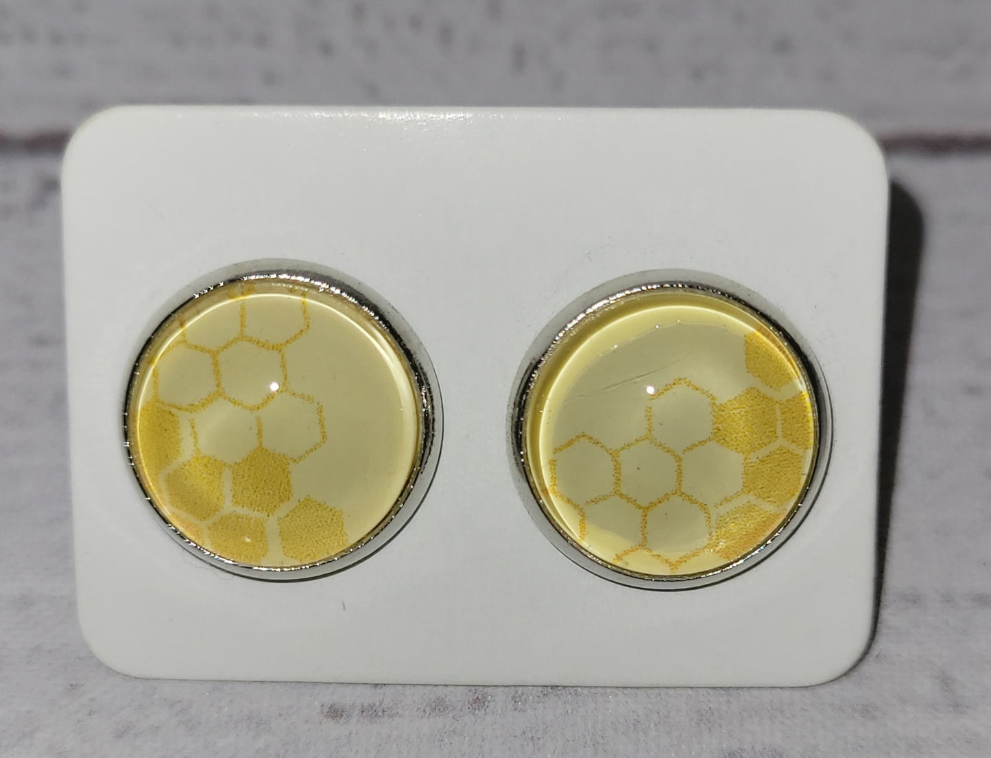 Honeycomb Earring Studs