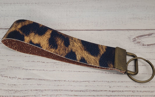 Leopard Print Wristlet