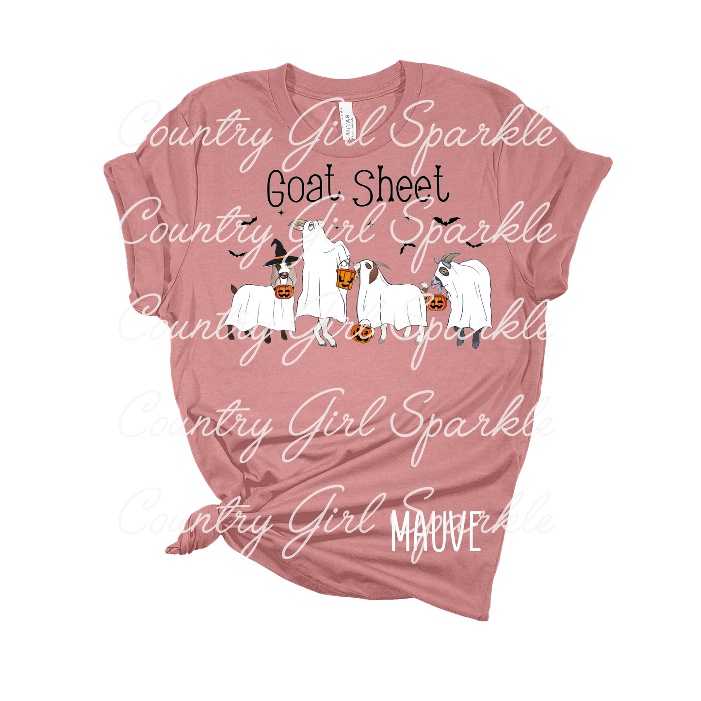 Goat Sheet Halloween Ghost Goats