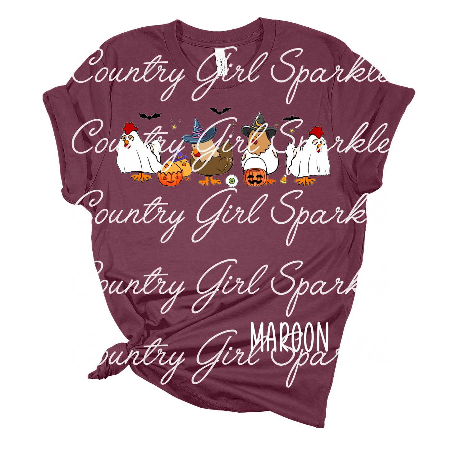 Ghost Chicken Sheet Halloween Tee