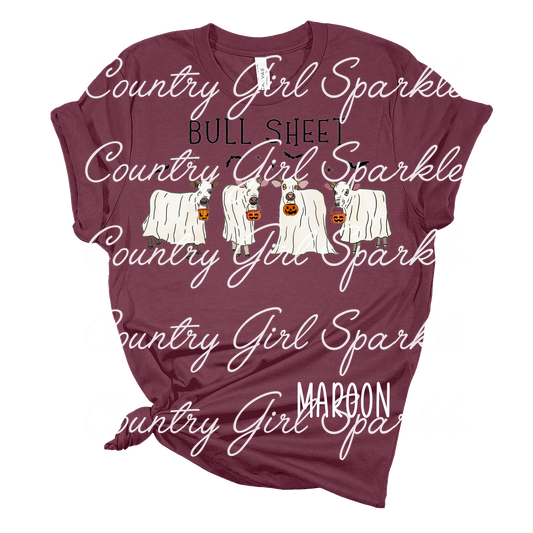 Bull Sheet Halloween Ghost Cows