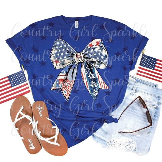 4th of July Bow