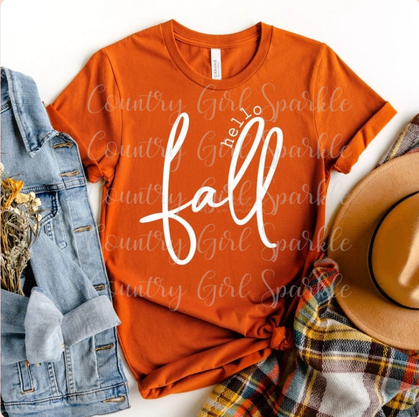 Hello Fall Cute & Simple Tee