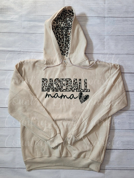 Baseball Mama- Leopard print Tee