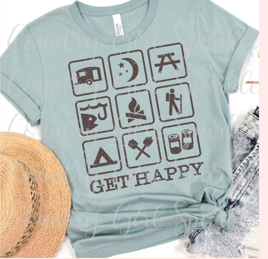 Get Happy Camping Tee