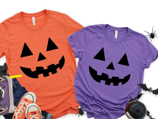 Halloween Jack-o-lantern, Smiley, Ghost Tee