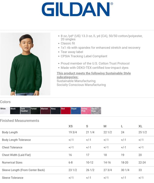 Upgrade Youth Gildan Sweatshirt