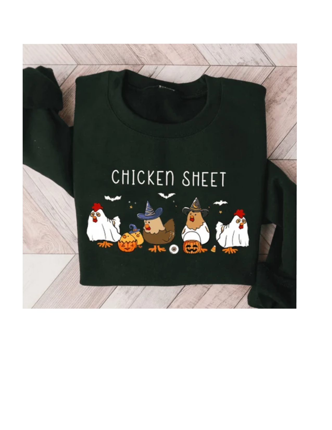 Ghost Chicken Sheet Halloween Tee