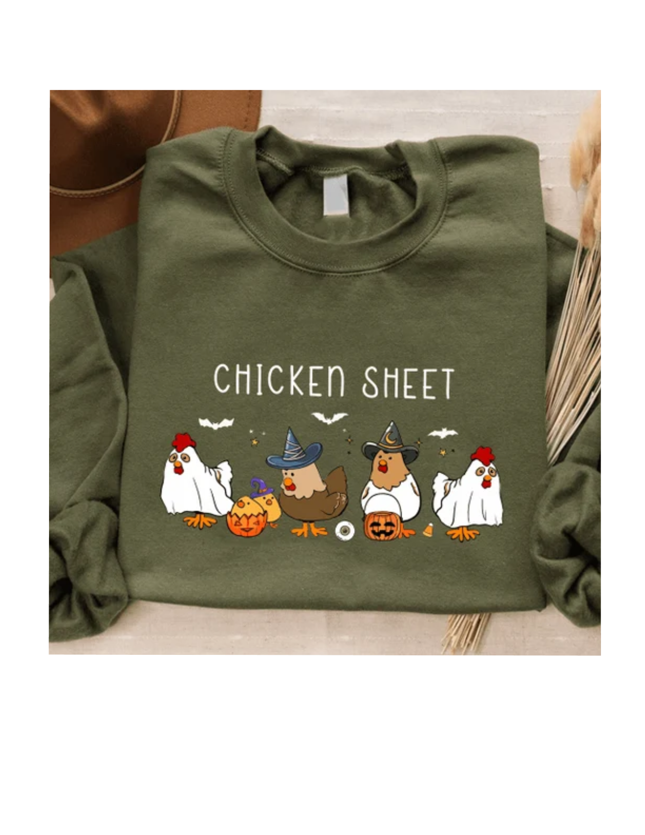 Ghost Chicken Sheet Halloween Tee