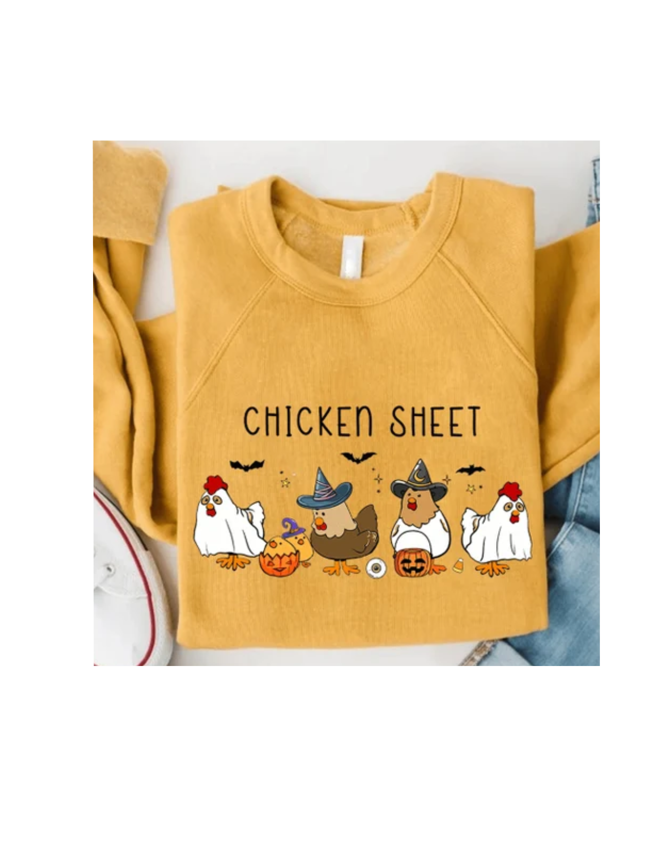 Ghost Chicken Sheet Halloween Tee
