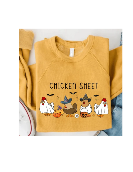 Ghost Chicken Sheet Halloween Tee