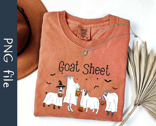 Goat Sheet Halloween Ghost Goats