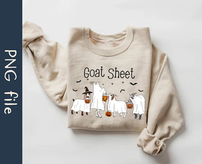 Goat Sheet Halloween Ghost Goats