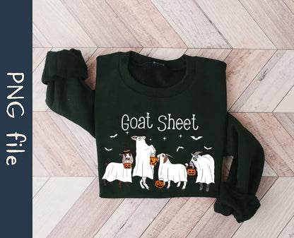 Goat Sheet Halloween Ghost Goats