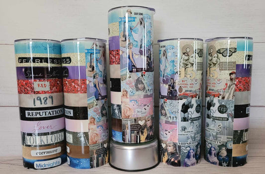 Swifty Albums Collage Tumbler